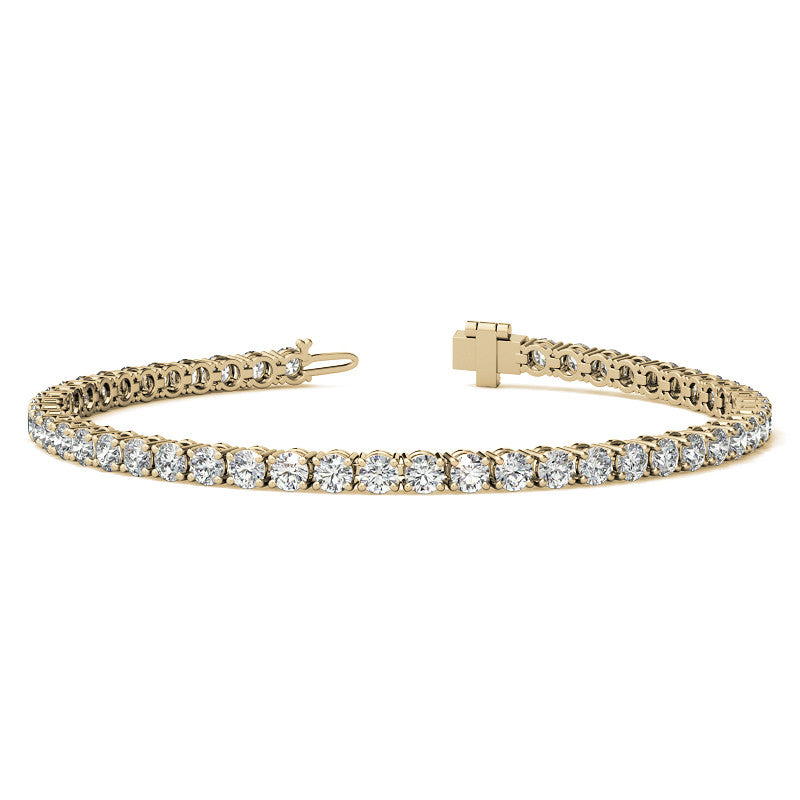 8.5 CTW Lab-Grown Diamond Tennis Bracelet — 14K Gold