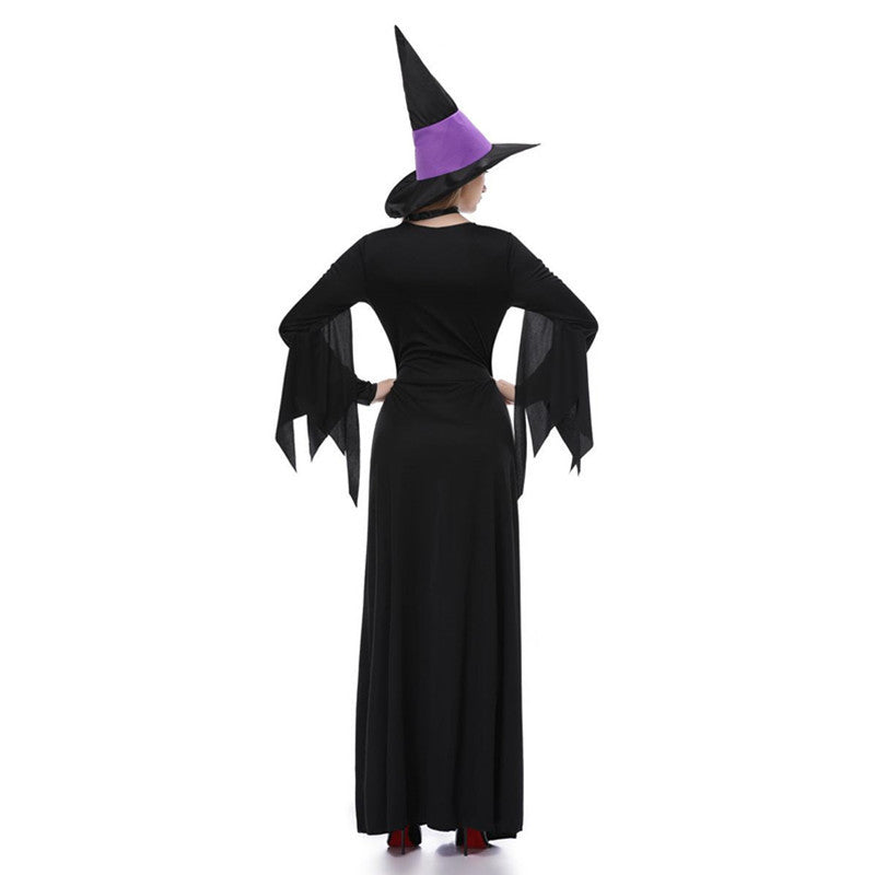 Black & Purple Witch Costume – Halloween Party Costume