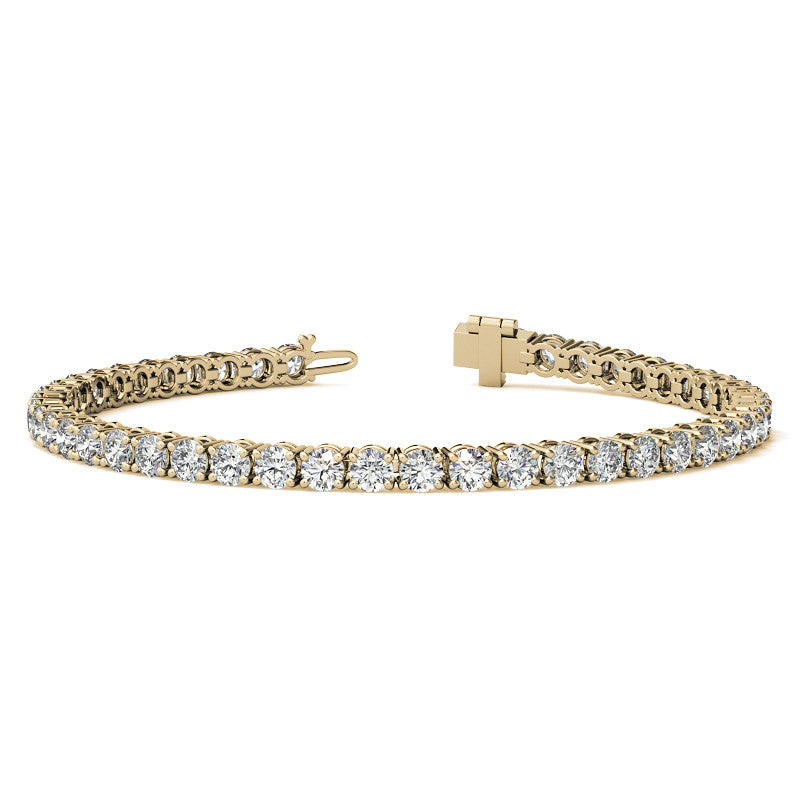 6.5 CTW Lab-Grown Diamond Tennis Bracelet — 14K Gold