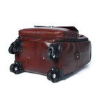 Leather Carry-On Trolley Bag