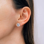 5 CTW Lab-Grown Diamond Stud Earrings — 14K Gold