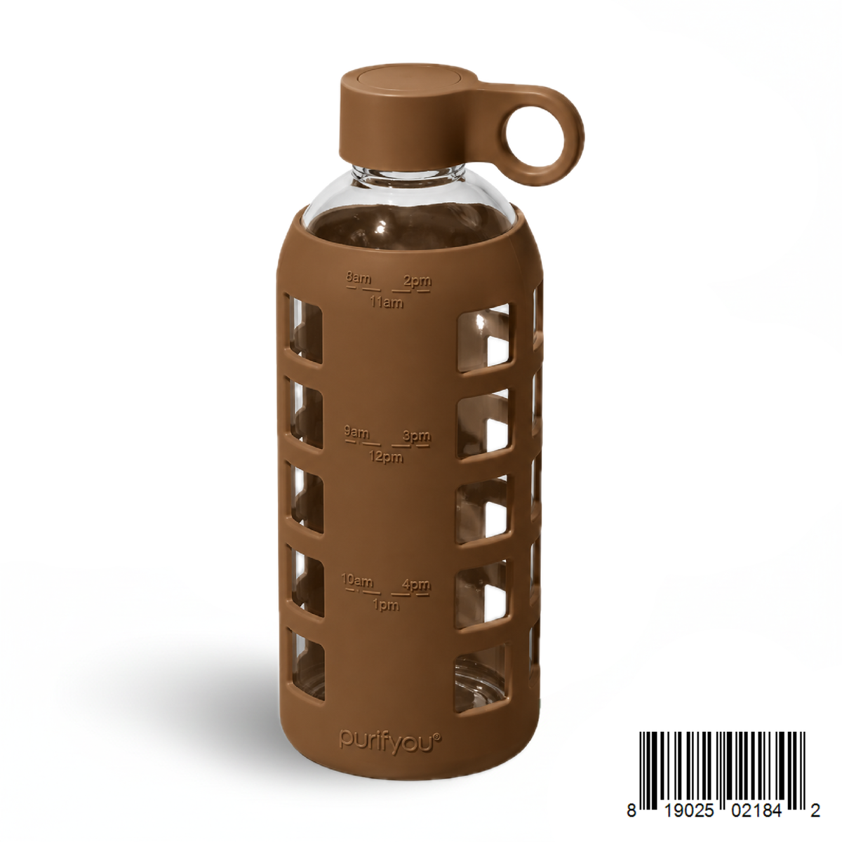 Purifyou Glass Water Bottle — Silicone Sleeve