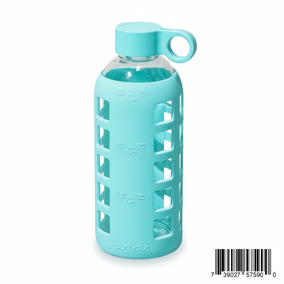 Purifyou Glass Water Bottle — Silicone Sleeve