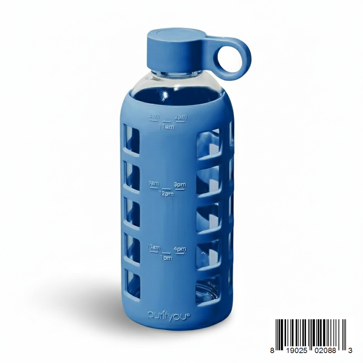 Purifyou Glass Water Bottle — Silicone Sleeve