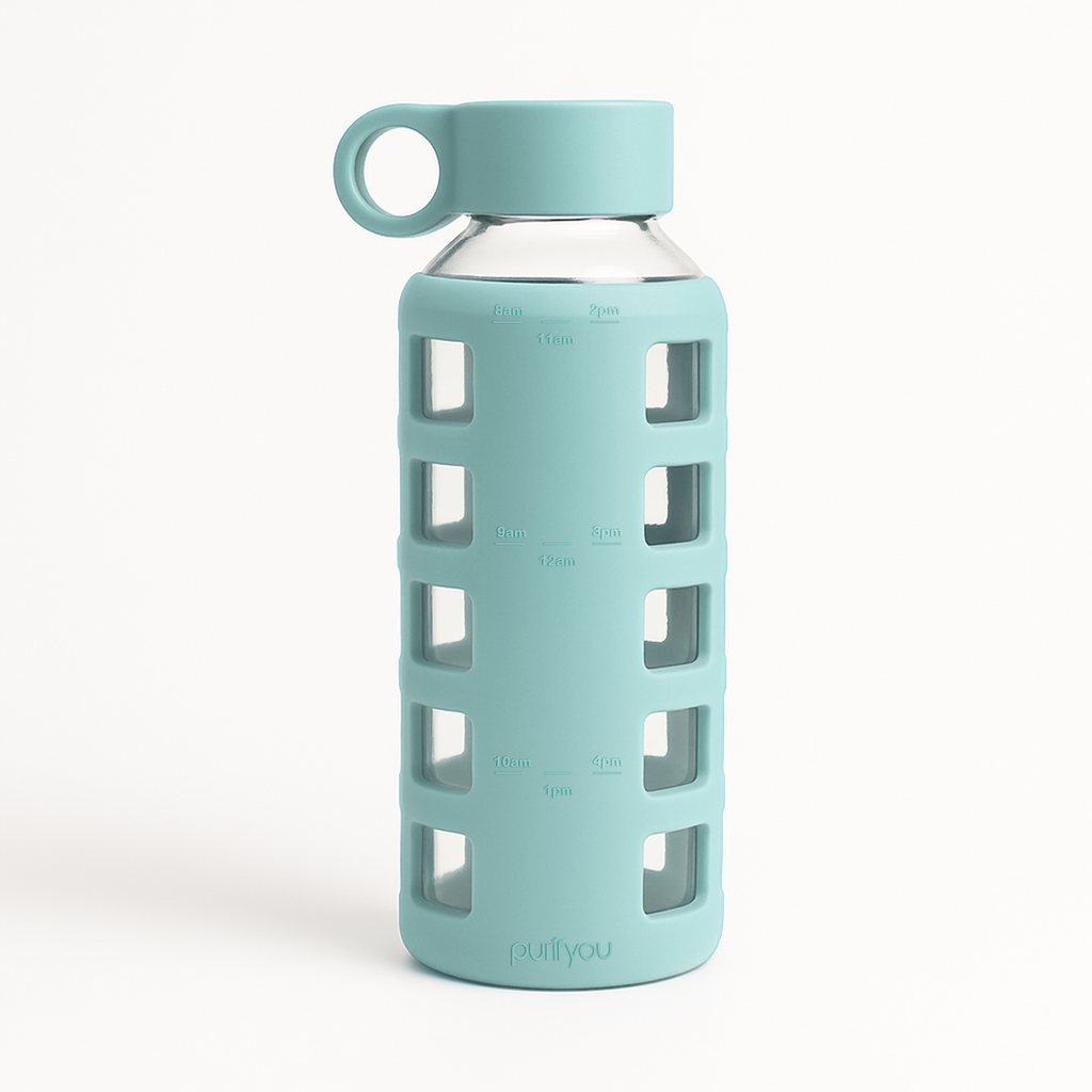 Purifyou Glass Water Bottle — Silicone Sleeve