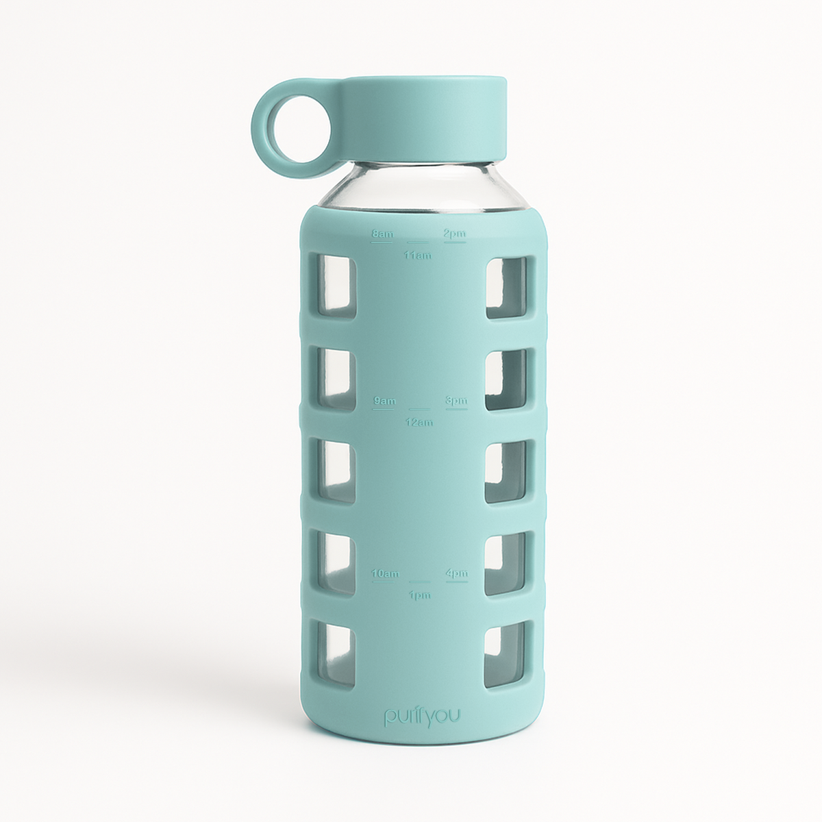 Purifyou Glass Water Bottle — Silicone Sleeve