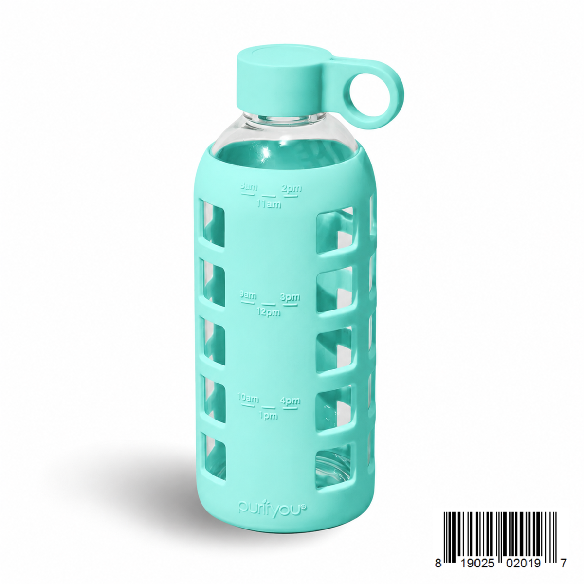 Purifyou Glass Water Bottle — Silicone Sleeve