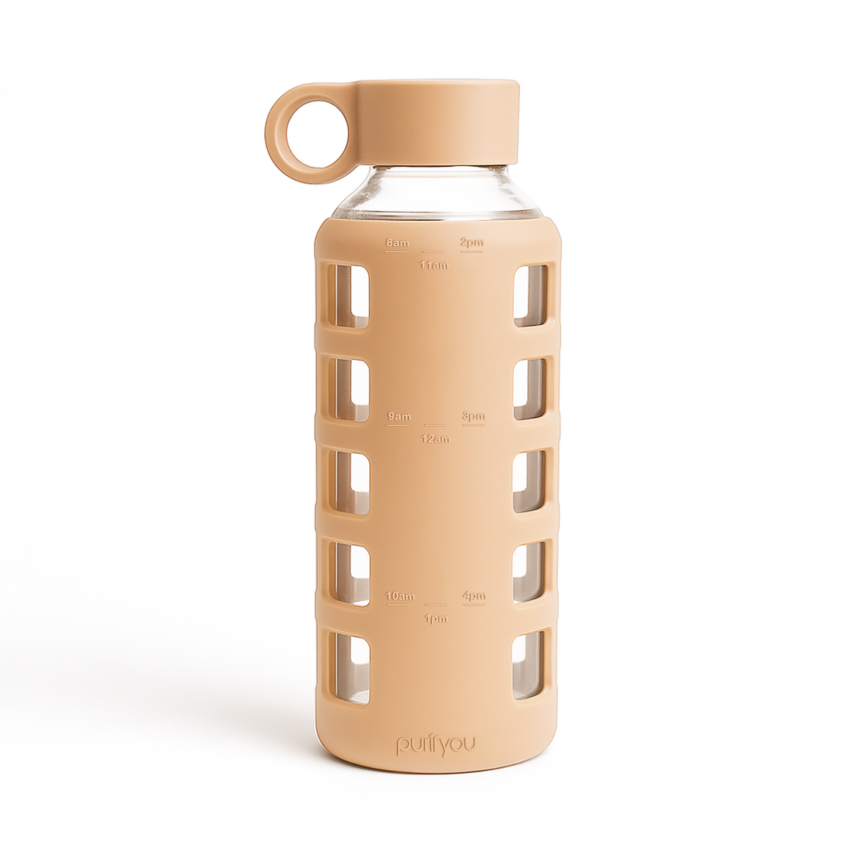 Purifyou Glass Water Bottle — Silicone Sleeve