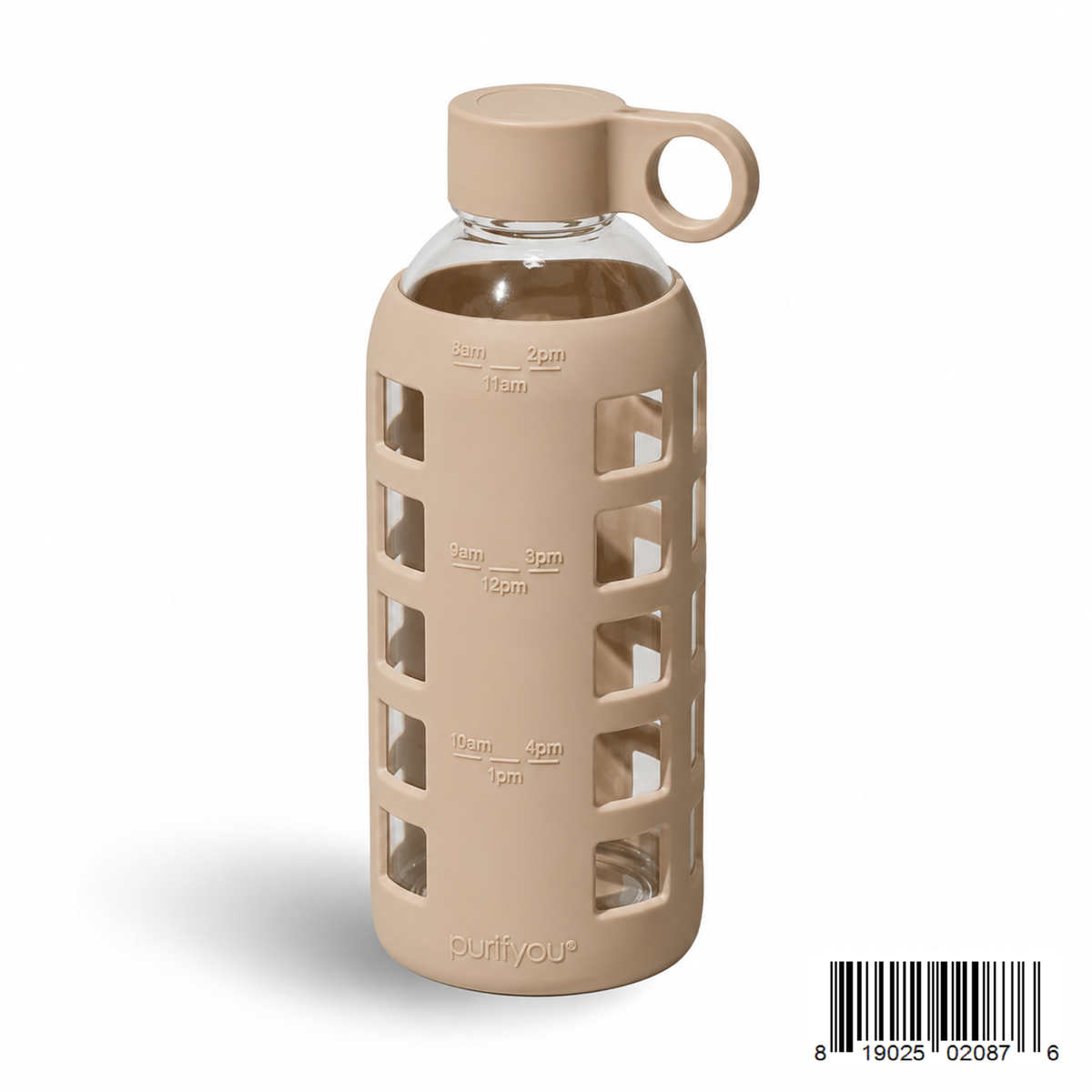 Purifyou Glass Water Bottle — Silicone Sleeve
