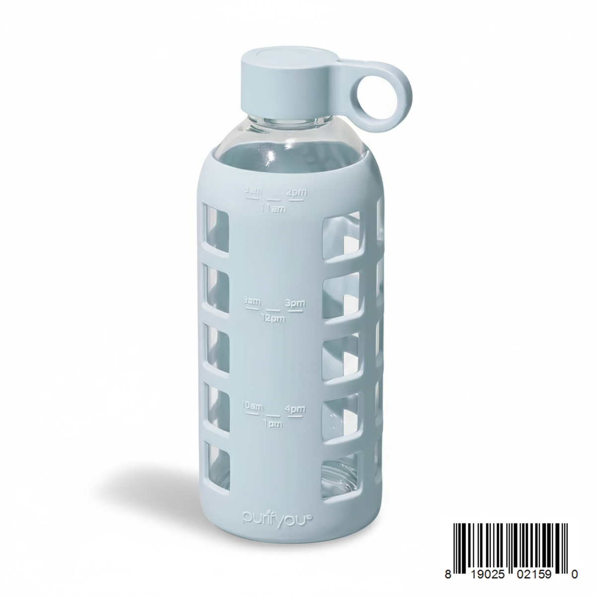 Purifyou Glass Water Bottle — Silicone Sleeve