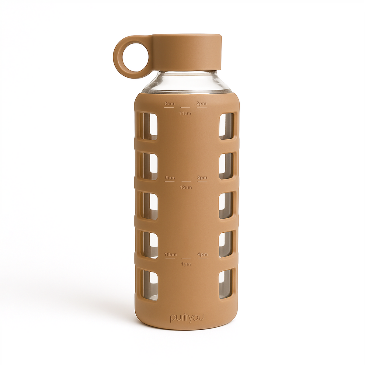 Purifyou Glass Water Bottle — Silicone Sleeve