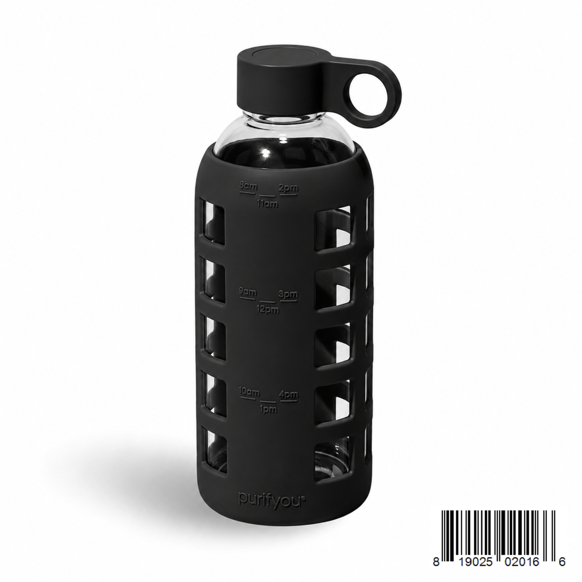 Purifyou Glass Water Bottle — Silicone Sleeve
