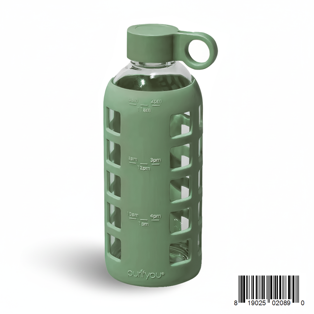 Purifyou Glass Water Bottle — Silicone Sleeve