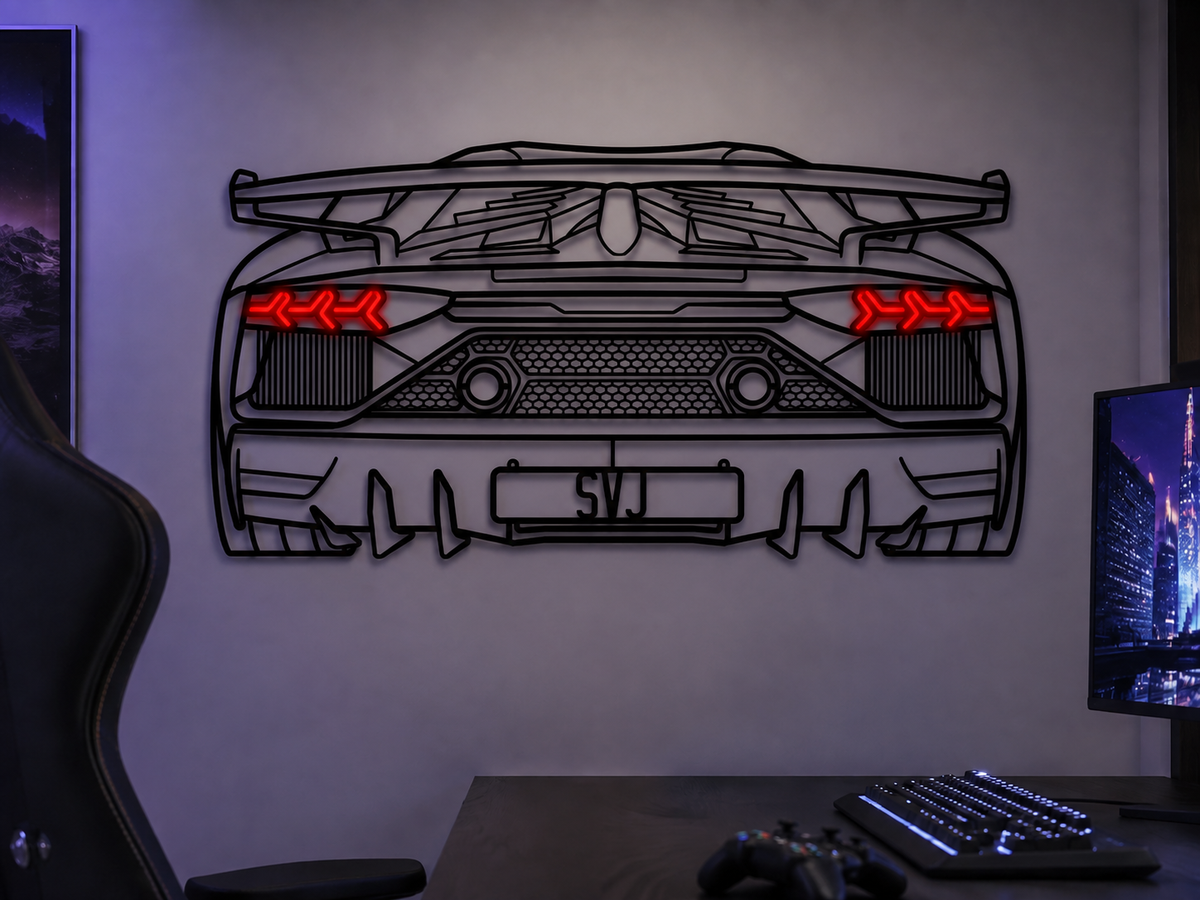 Aventador SVJ Metal Wall Art