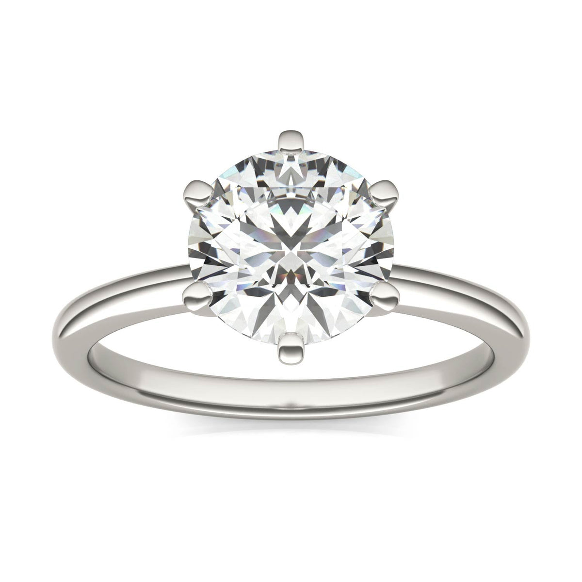 2 CTW Lab-Grown Diamond Solitaire Engagement Ring