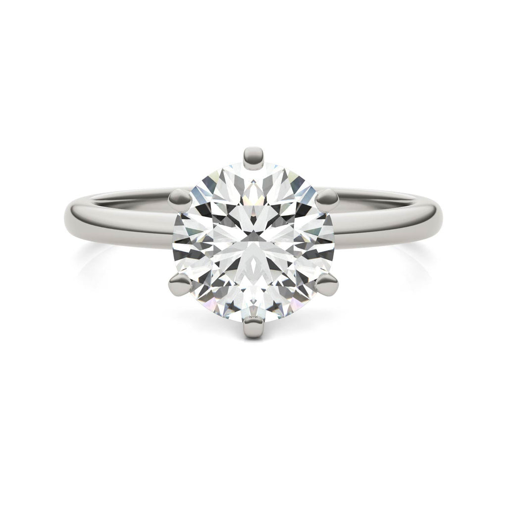 2 CTW Lab-Grown Diamond Solitaire Engagement Ring
