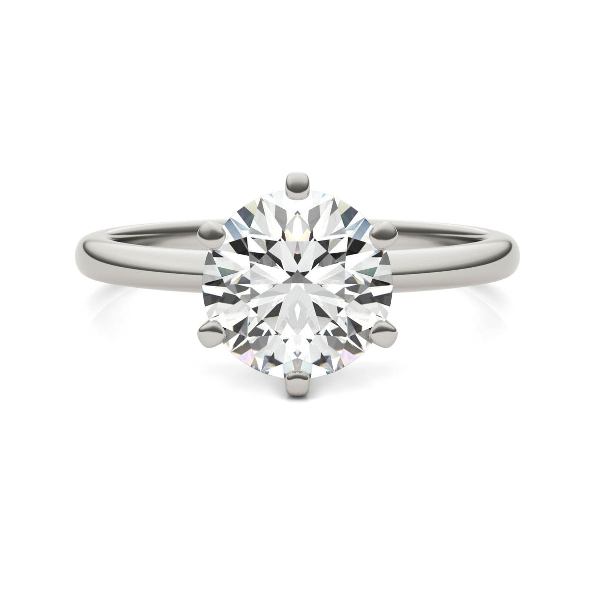 2 CTW Lab-Grown Diamond Solitaire Engagement Ring