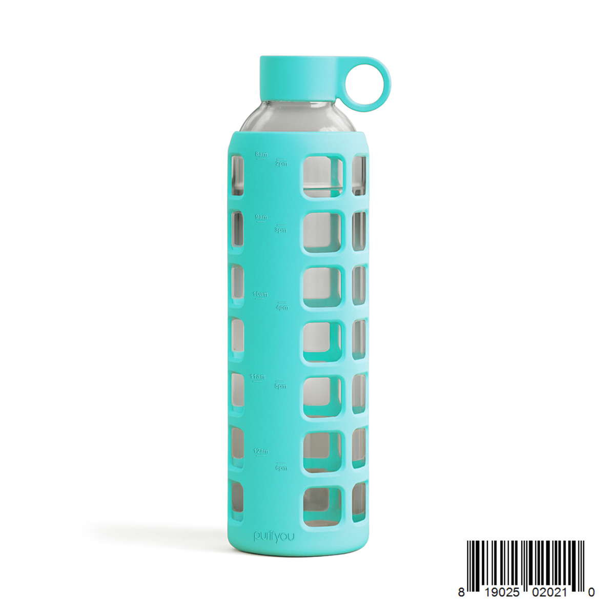 Purifyou Glass Water Bottle — Silicone Sleeve