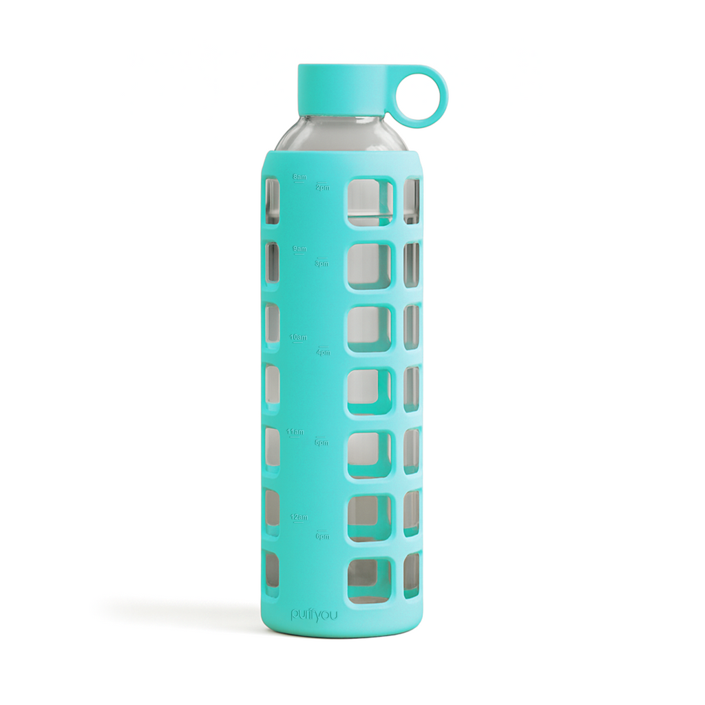 Purifyou Glass Water Bottle — Silicone Sleeve