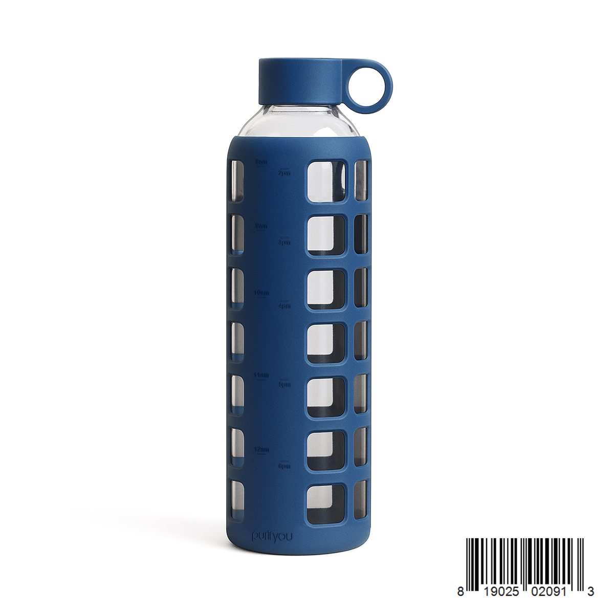 Purifyou Glass Water Bottle — Silicone Sleeve