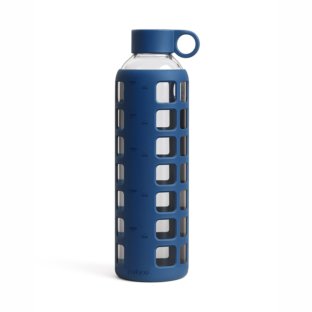 Purifyou Glass Water Bottle — Silicone Sleeve