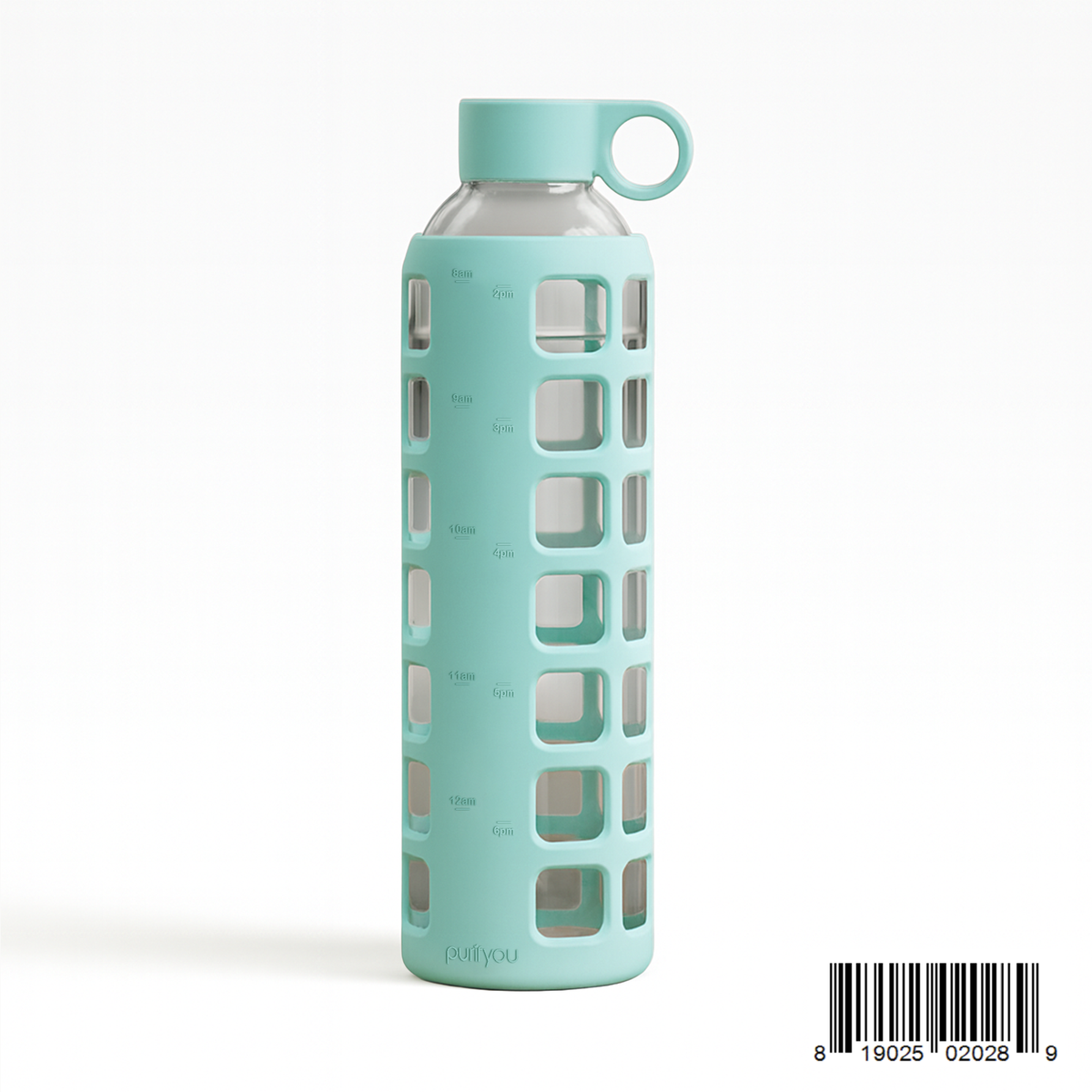 Purifyou Glass Water Bottle — Silicone Sleeve