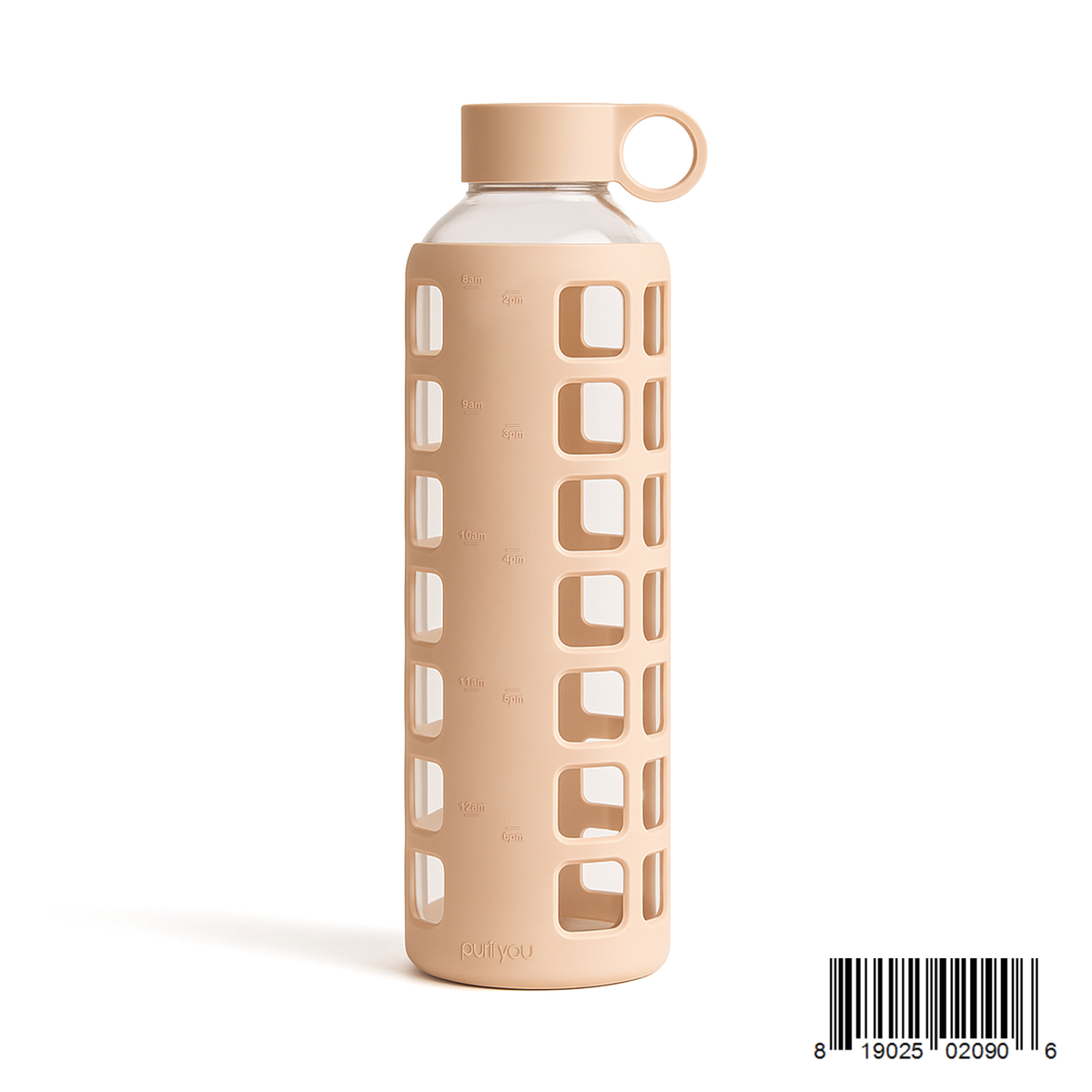 Purifyou Glass Water Bottle — Silicone Sleeve
