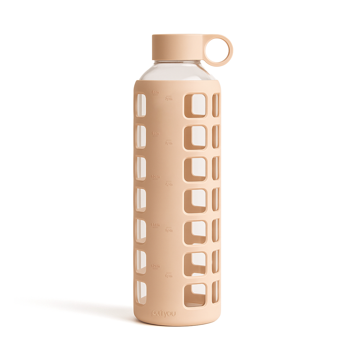 Purifyou Glass Water Bottle — Silicone Sleeve