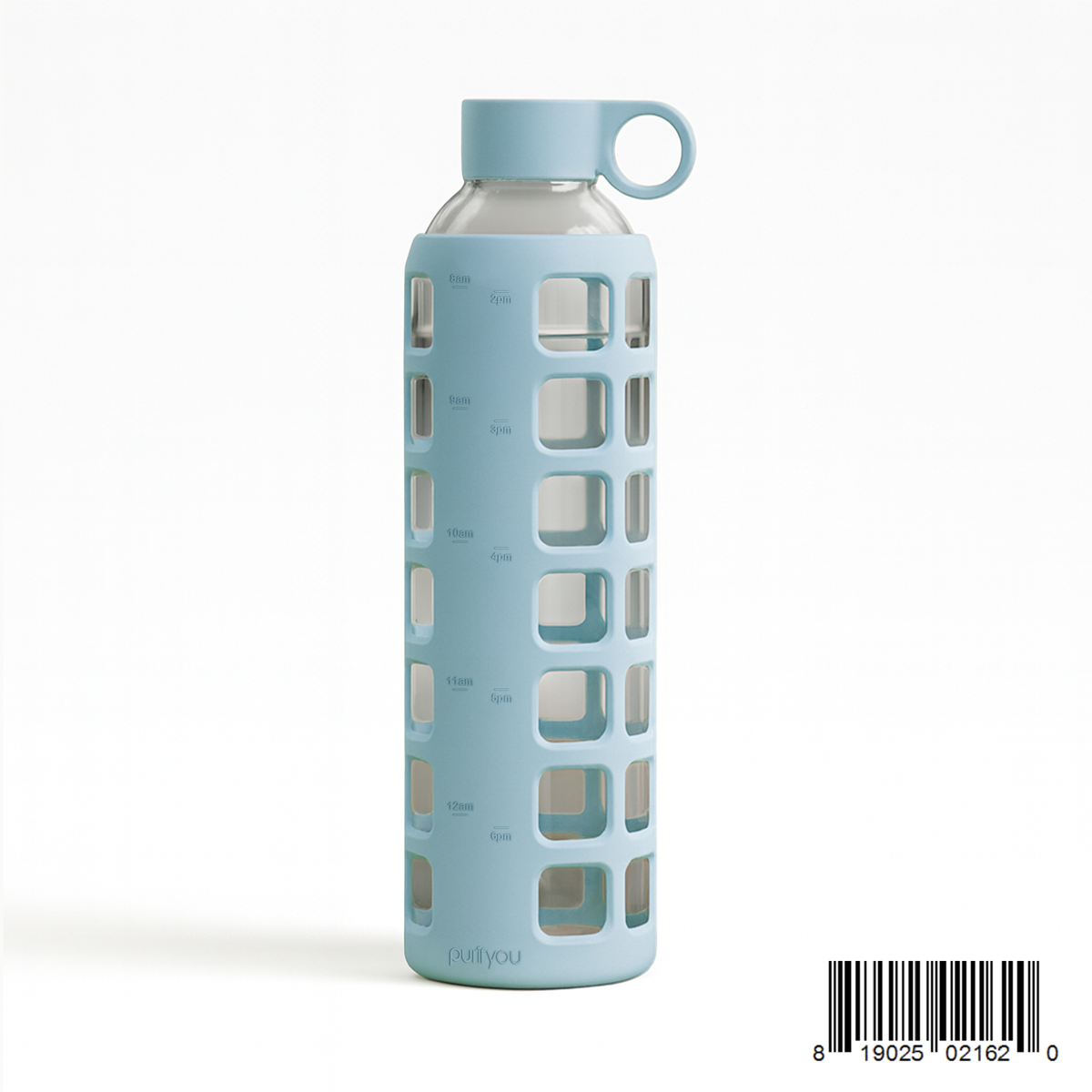 Purifyou Glass Water Bottle — Silicone Sleeve