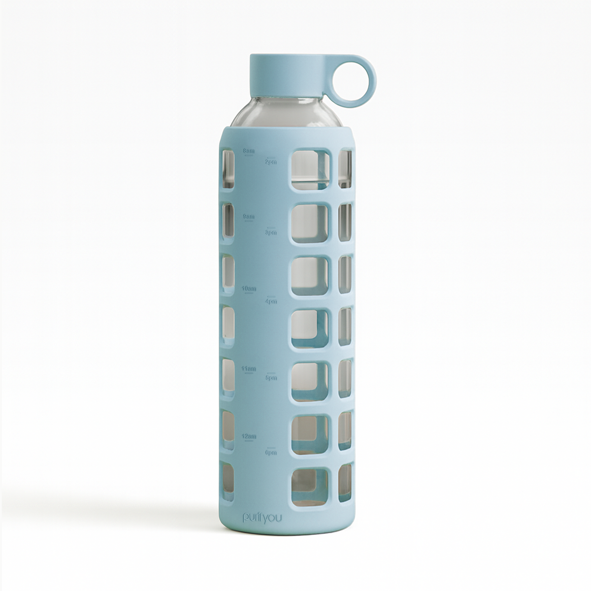 Purifyou Glass Water Bottle — Silicone Sleeve