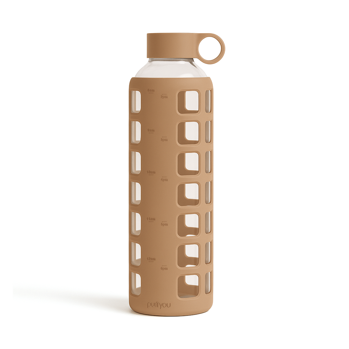 Purifyou Glass Water Bottle — Silicone Sleeve