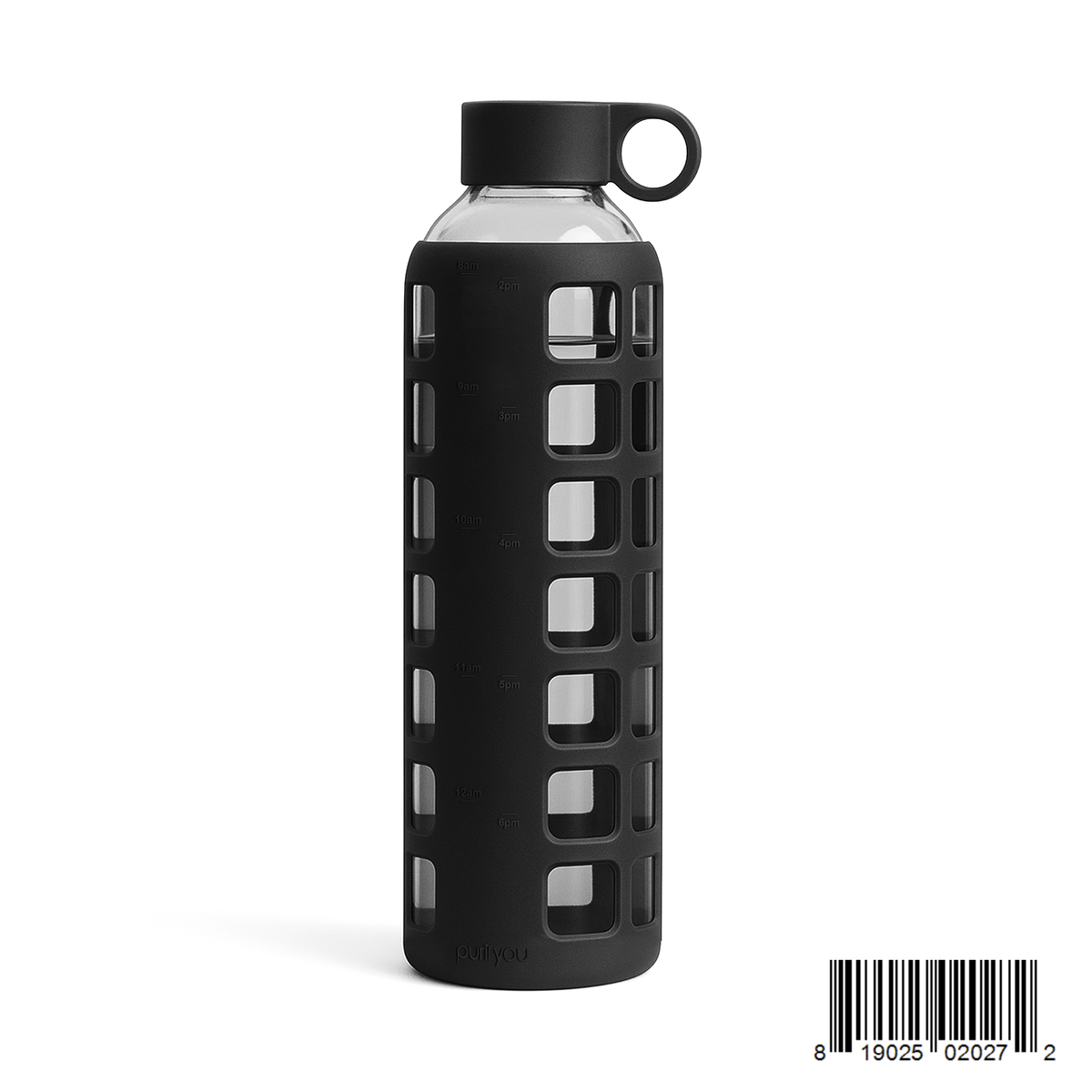 Purifyou Glass Water Bottle — Silicone Sleeve