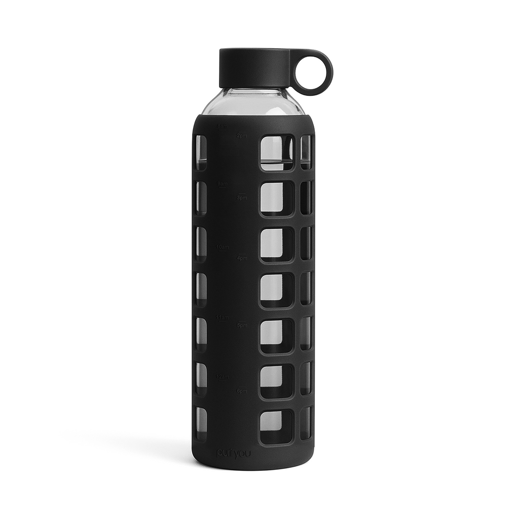 Purifyou Glass Water Bottle — Silicone Sleeve