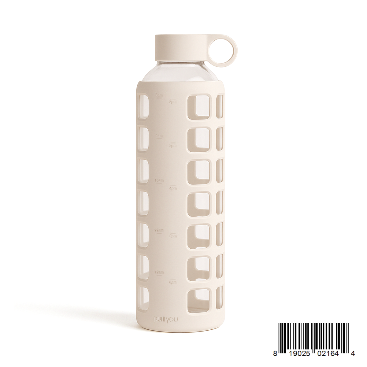 Purifyou Glass Water Bottle — Silicone Sleeve