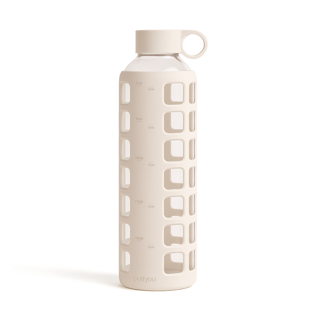 Purifyou Glass Water Bottle — Silicone Sleeve