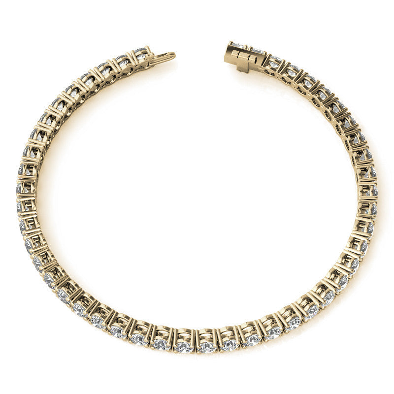 6.5 CTW Lab-Grown Diamond Tennis Bracelet — 14K Gold