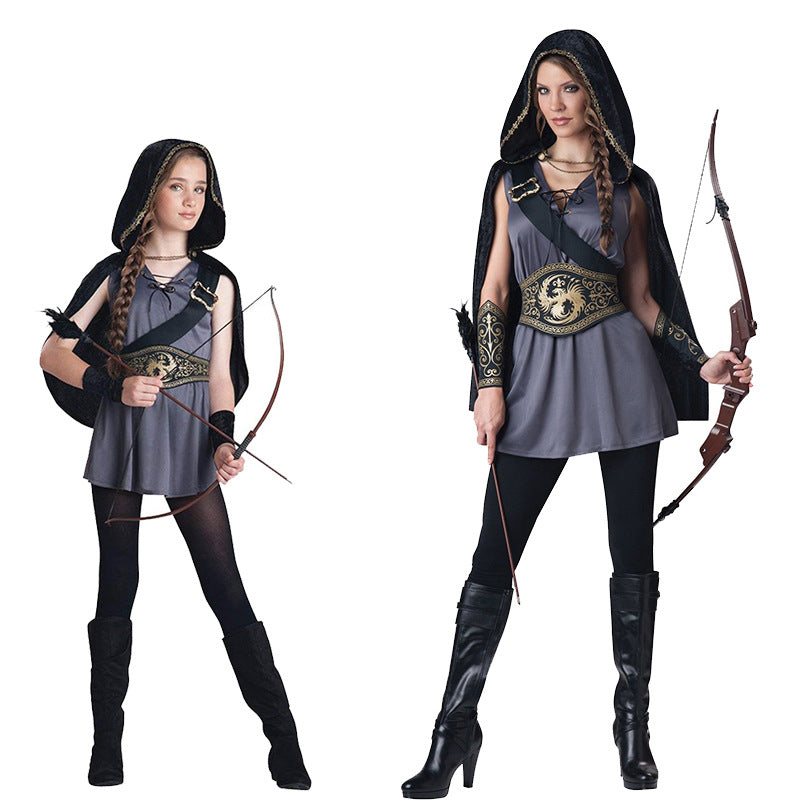 Halloween Archer Cosplay Costume Set — Adult and Children's Sizes