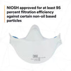 3M 9205+ N95 Aura Particulate Respirator Mask, White, Standard