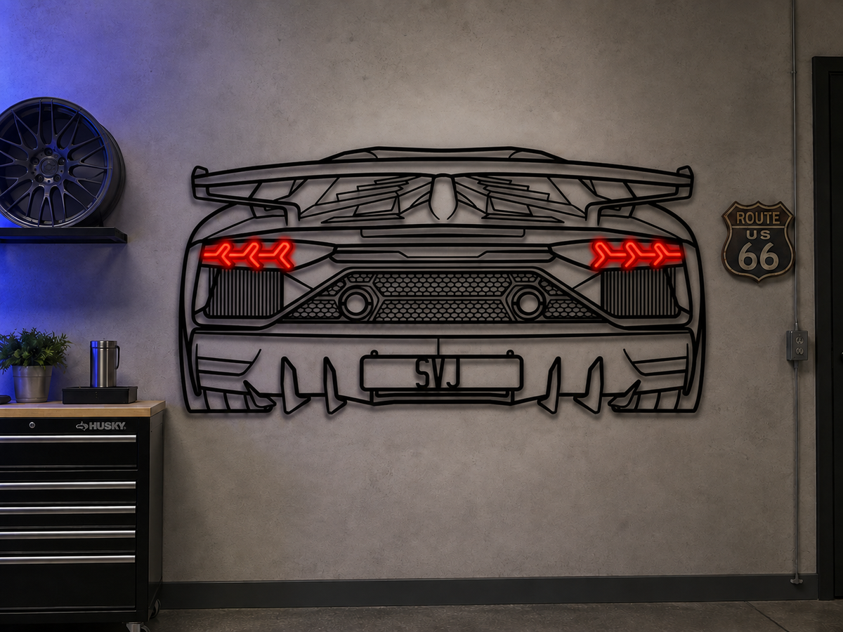 Aventador SVJ Metal Wall Art