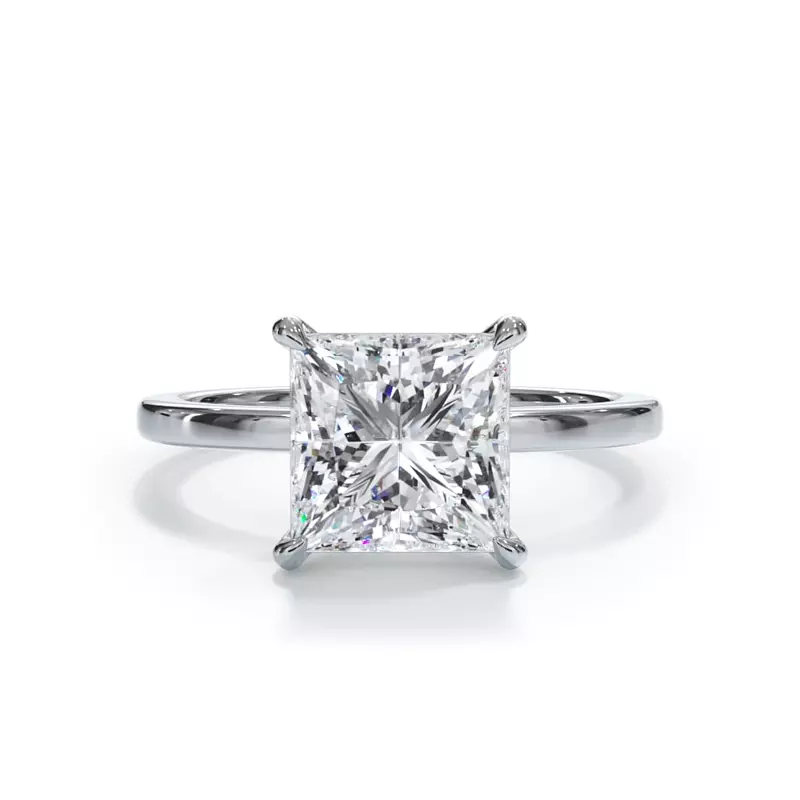2 CTW Lab-Grown Diamond Solitaire Engagement Ring