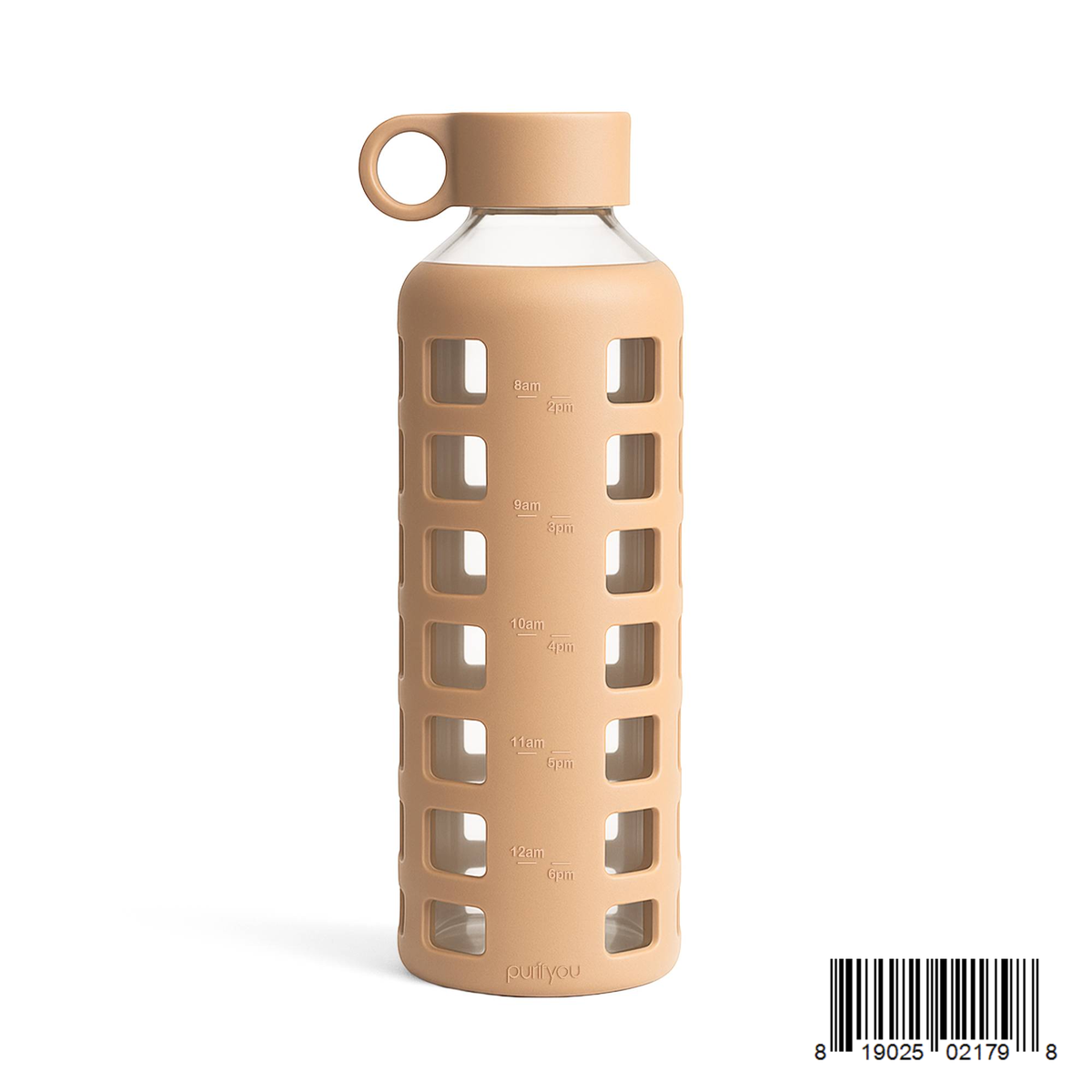Purifyou Glass Water Bottle — Silicone Sleeve