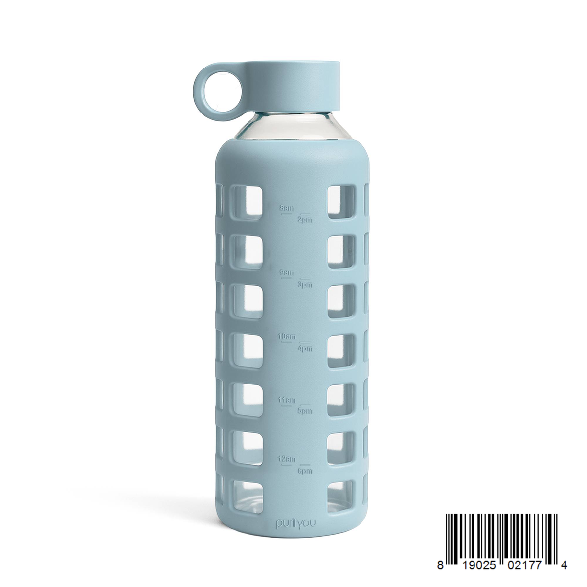 Purifyou Glass Water Bottle — Silicone Sleeve