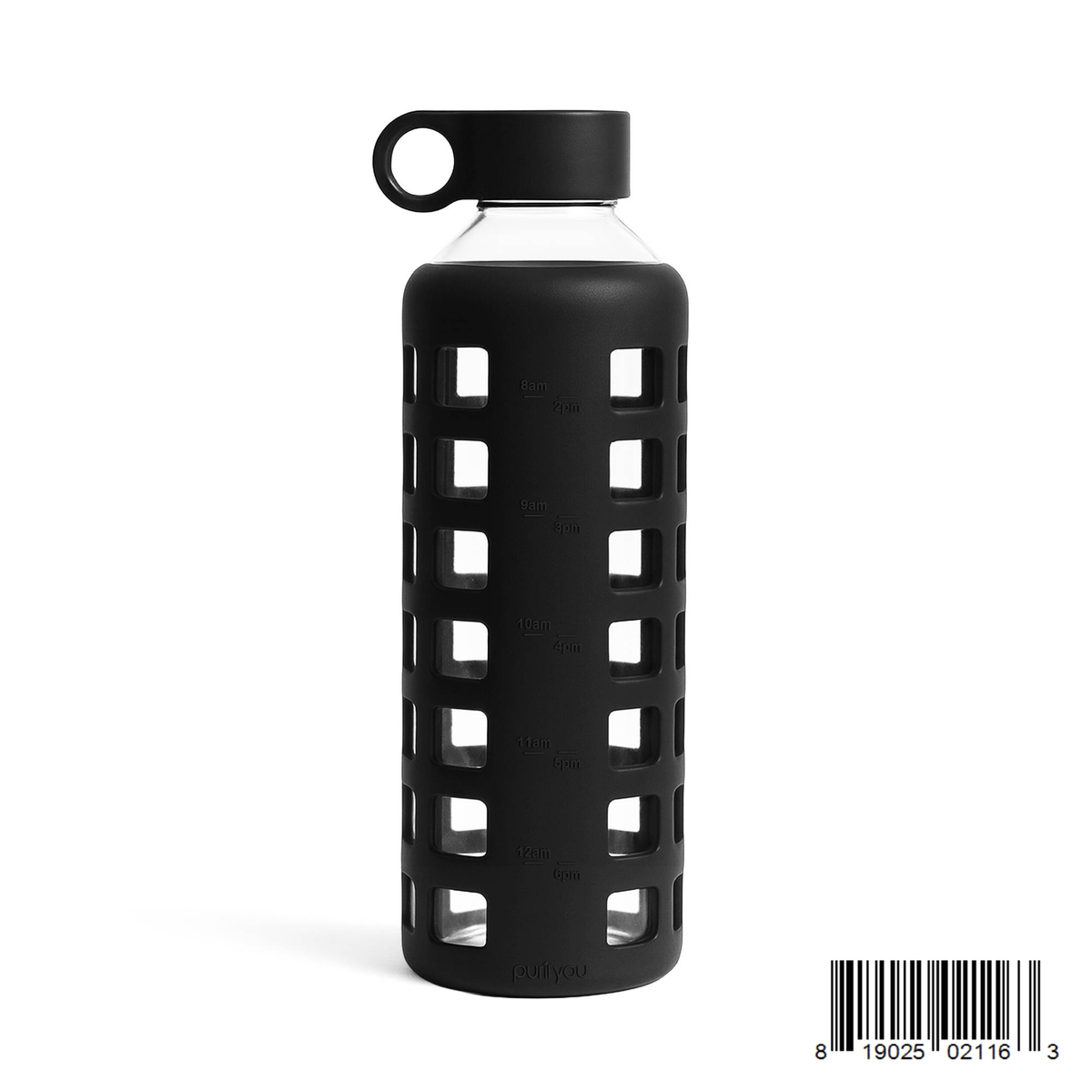 Purifyou Glass Water Bottle — Silicone Sleeve