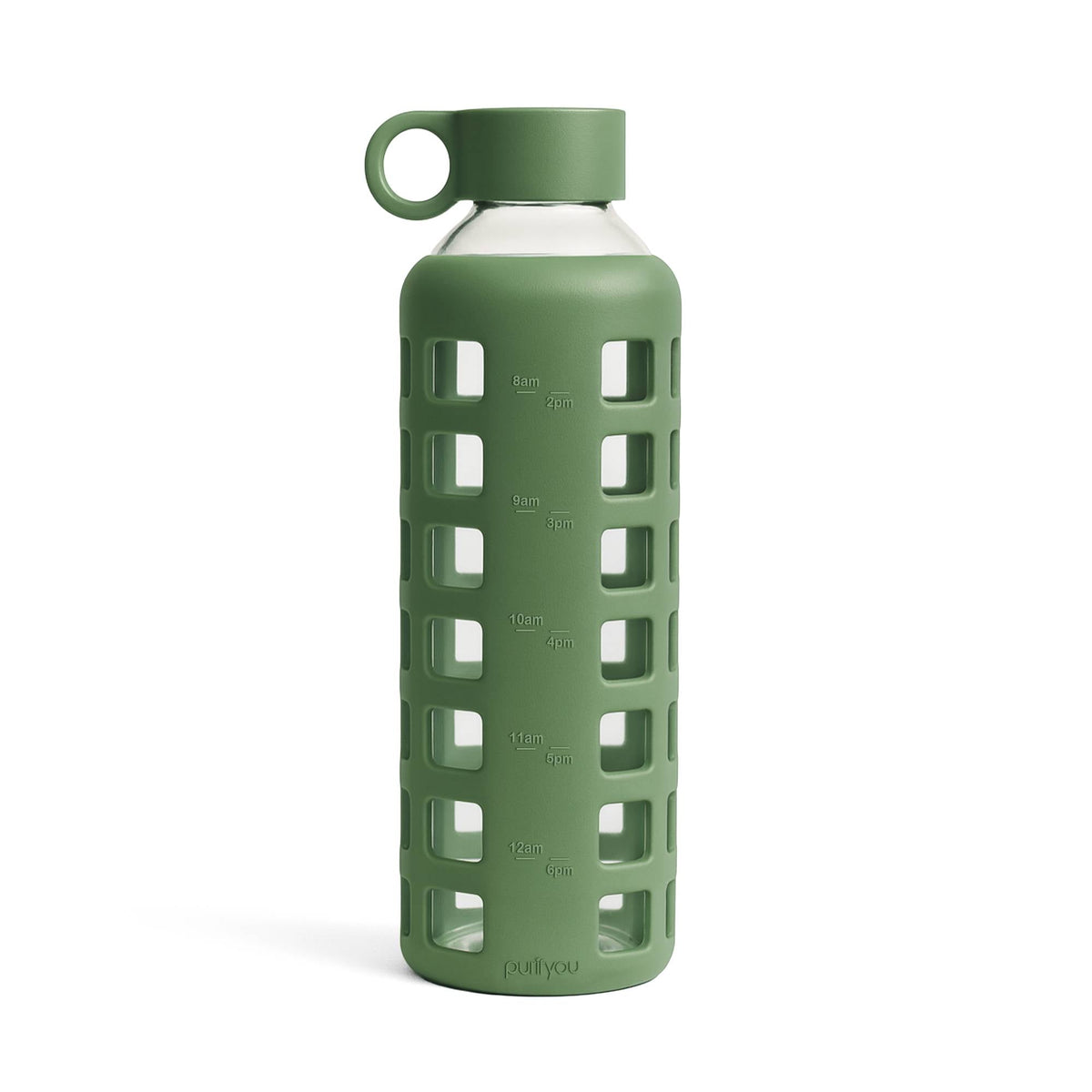 Purifyou Glass Water Bottle — Silicone Sleeve