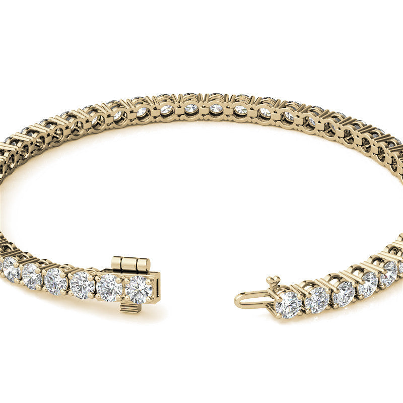 6.5 CTW Lab-Grown Diamond Tennis Bracelet — 14K Gold