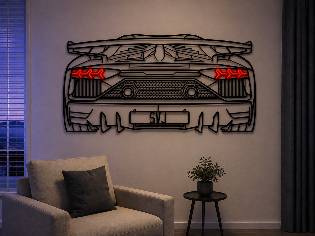 Aventador SVJ Metal Wall Art