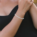 4 CTW Lab-Grown Diamond Tennis Bracelet — 14K Gold