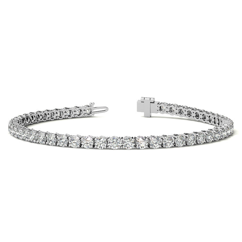 8.5 CTW Lab-Grown Diamond Tennis Bracelet — 14K Gold