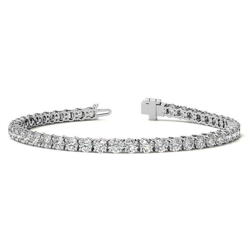 6.5 CTW Lab-Grown Diamond Tennis Bracelet — 14K Gold
