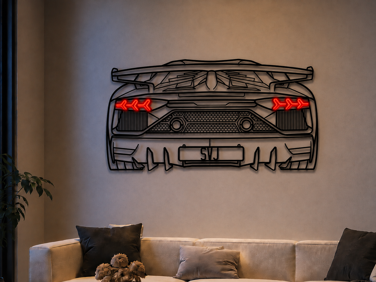 Aventador SVJ Metal Wall Art